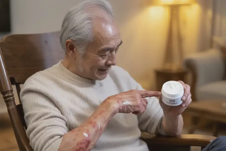 老年人手臂上長濕疹能徹底自愈嗎(圖3)