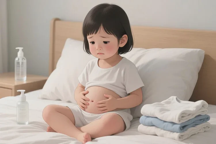 兒童肚子上經(jīng)常起濕疹可以治愈嗎(圖1)