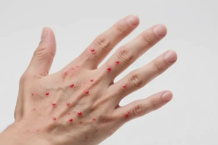 男人手上出現(xiàn)濕疹可不可以根治(圖1)