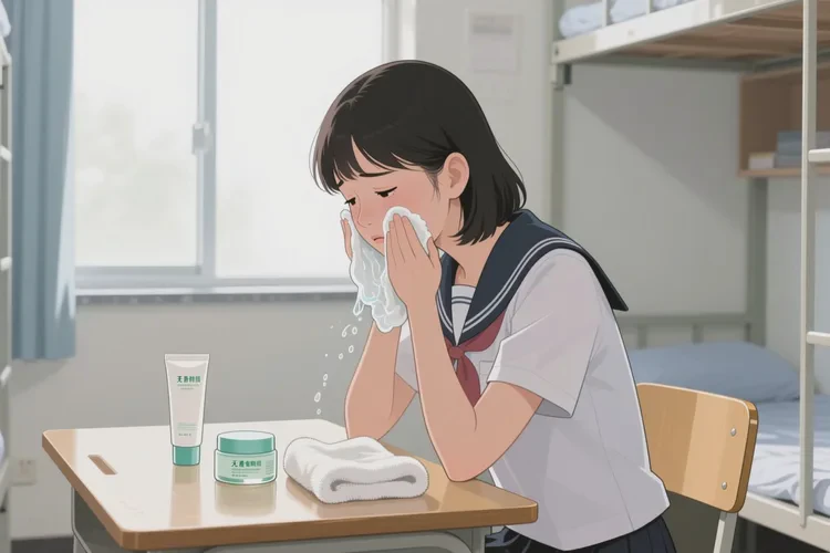 大學生面部長濕疹能靠自己自愈嗎(圖1)