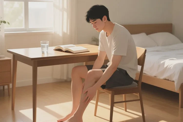 男人小腿上出現(xiàn)濕疹能靠自己自愈嗎(圖1)