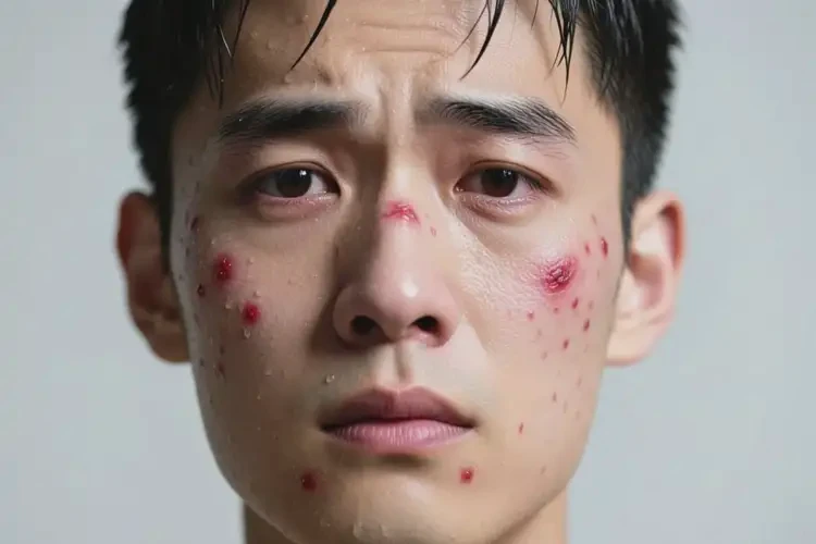 男生面部出现湿疹可以治好吗(图2)