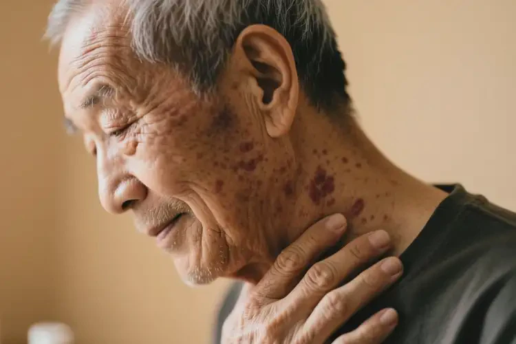 老人脖子上出濕疹可以治好嗎(圖3)