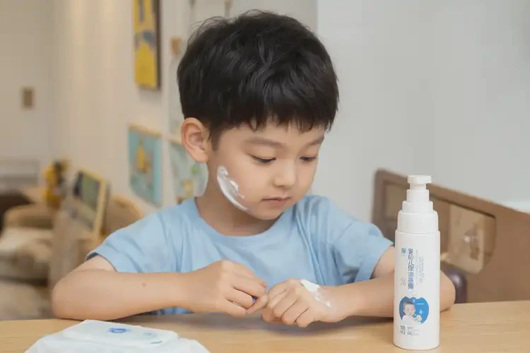 孩子面部有濕疹可以治好嗎(圖2)