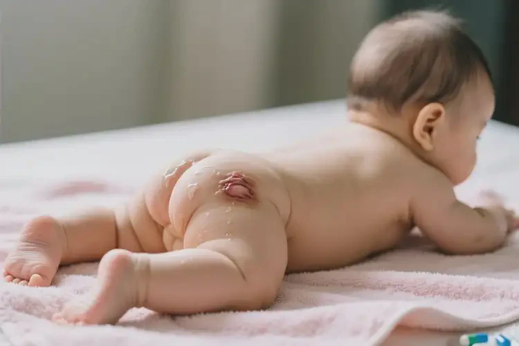 新生兒屁股上偶爾起濕疹可不可以根治(圖1)