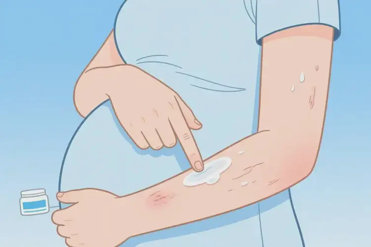 孕婦手臂上容易長濕疹可以治好嗎(圖2)