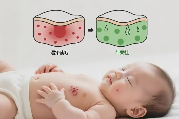 嬰兒肚子上起濕疹可以治好嗎(圖3)