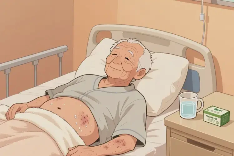 高龄老人肚子经常长湿疹可不可以根治(图1)