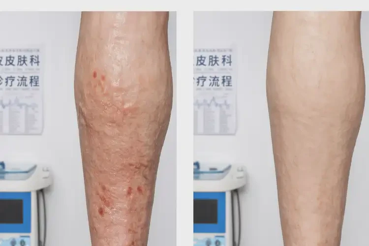 老年人小腿上出現(xiàn)濕疹可以治好嗎(圖1)