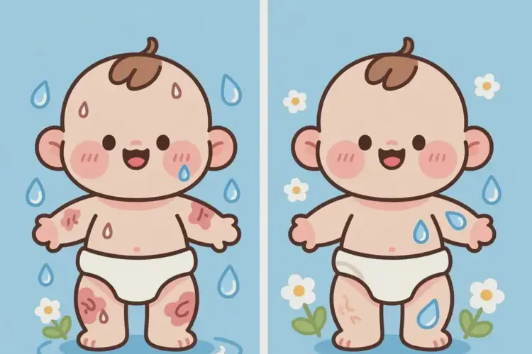 寶寶四肢偶爾起濕疹可以治好嗎(圖1)