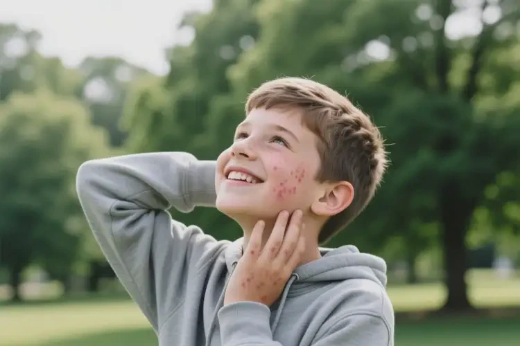 中學生臉上長濕疹可不可以根治(圖1)