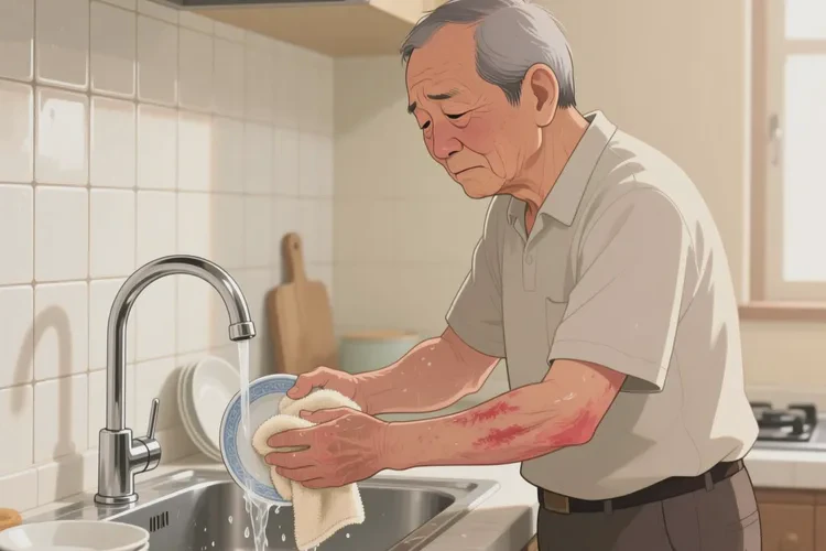 老年人手臂偶爾起濕疹能靠自己自愈嗎(圖2)