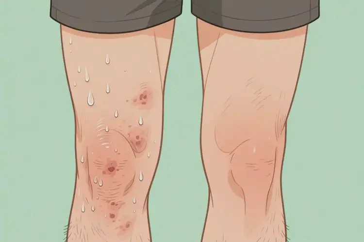 男生大腿有濕疹可不可以根治(圖1)