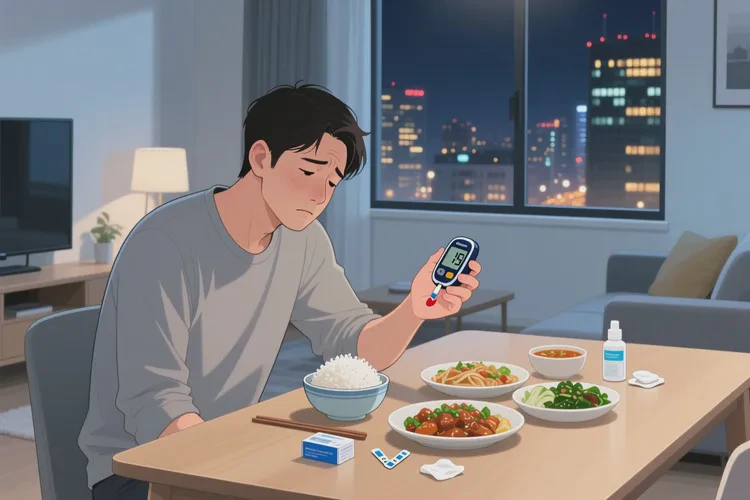 28歲晚餐血糖25.2是怎么回事(圖1)