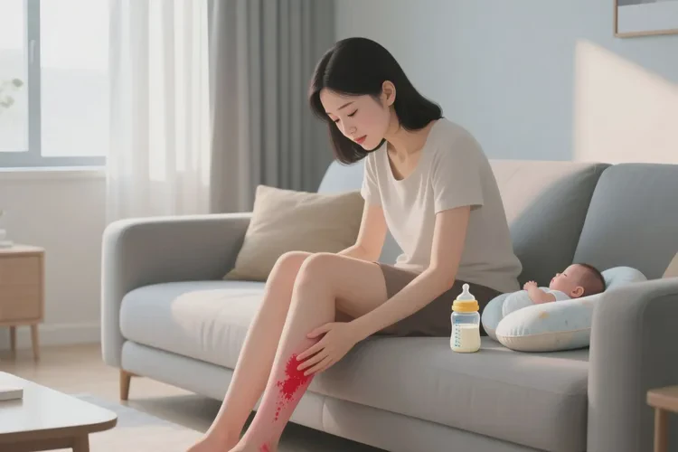 哺乳期媽媽小腿上有濕疹能靠自己自愈嗎(圖1)