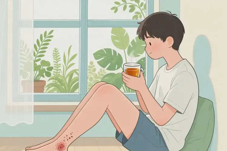 中學(xué)生腳上偶爾起濕疹可不可以根治(圖1)