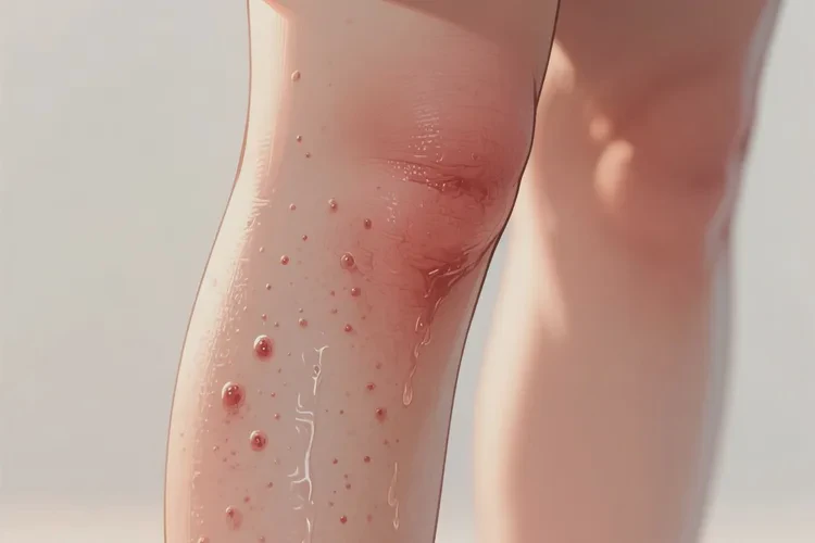 大學(xué)生小腿長(zhǎng)濕疹能靠自己自愈嗎(圖2)