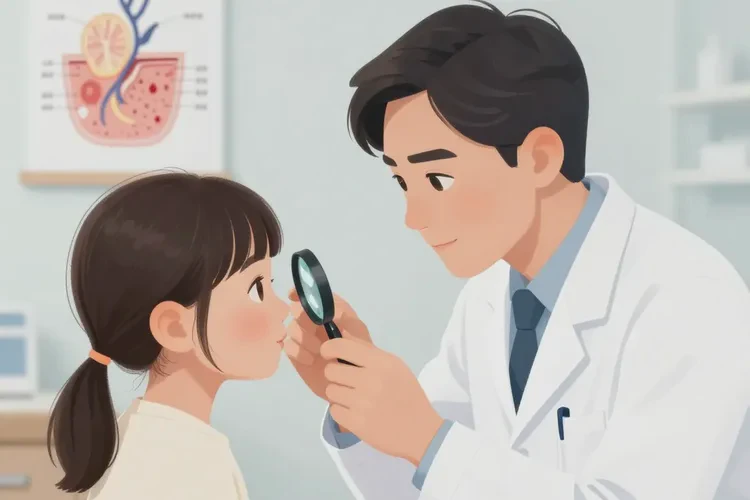 兒童面部有濕疹可以治愈嗎(圖1)