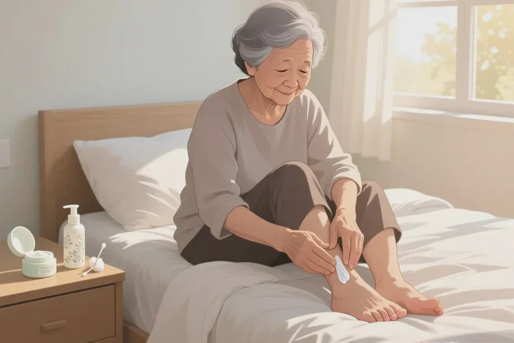 老年人腳上偶爾起濕疹可以治愈嗎(圖1)