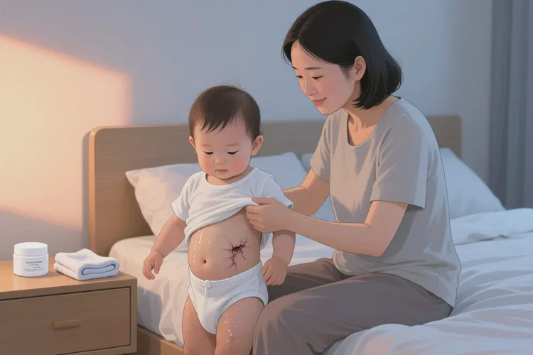 孩子肚子偶爾起濕疹可以治愈嗎(圖1)