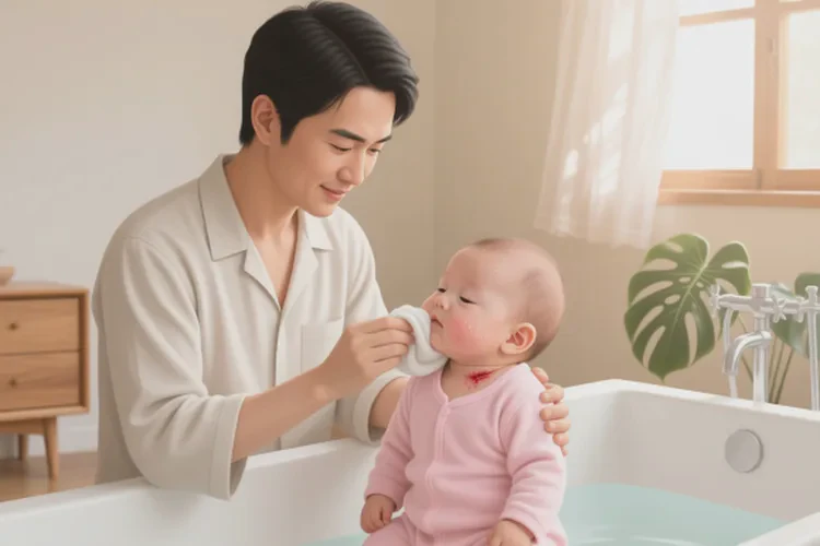 嬰幼兒脖子上有濕疹可以治愈嗎(圖2)