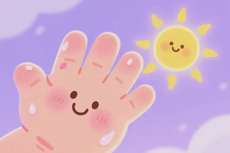 嬰幼兒手上經(jīng)常起濕疹可以治好嗎(圖1)