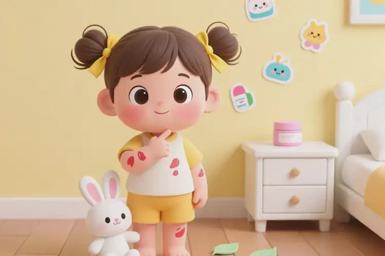 孩子手臂起濕疹可以治好嗎(圖1)