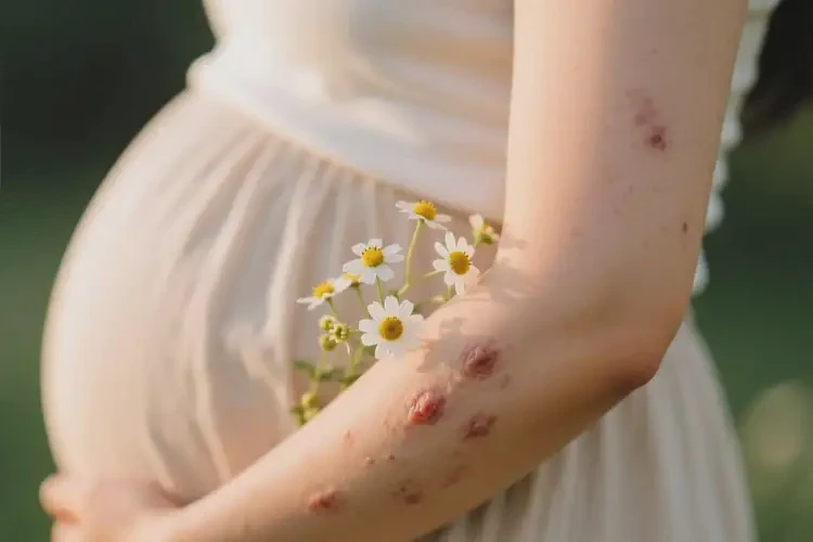 產(chǎn)婦手臂上偶爾起濕疹可以治好嗎(圖1)