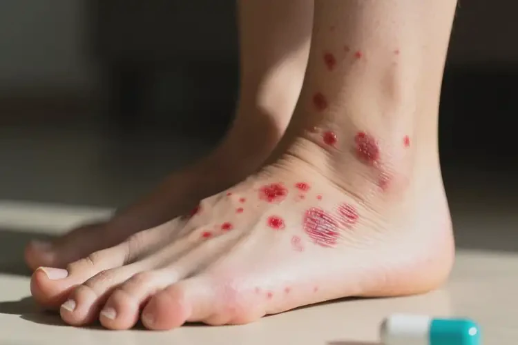 女人腳上經(jīng)常起濕疹可不可以根治(圖2)