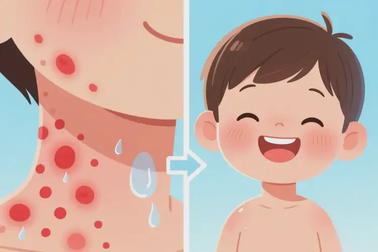 兒童脖子上起濕疹可以治好嗎(圖4)