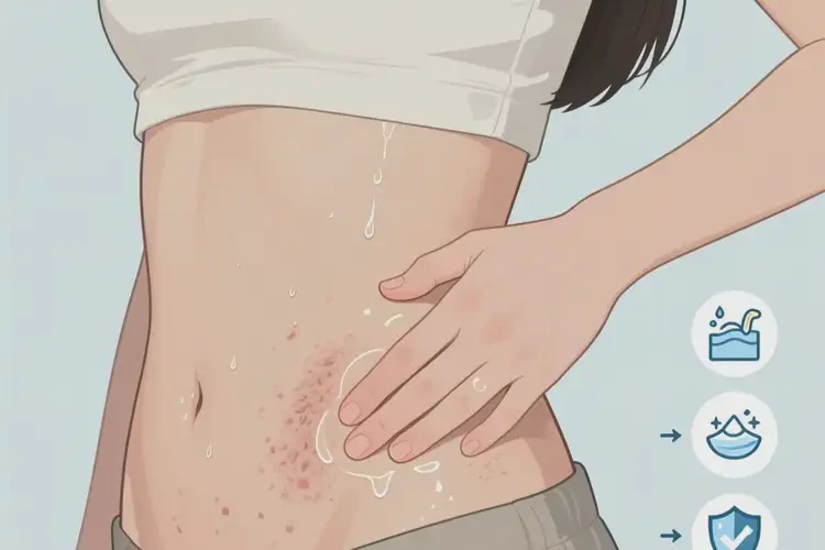 女生肚子容易起濕疹可以治好嗎(圖1)