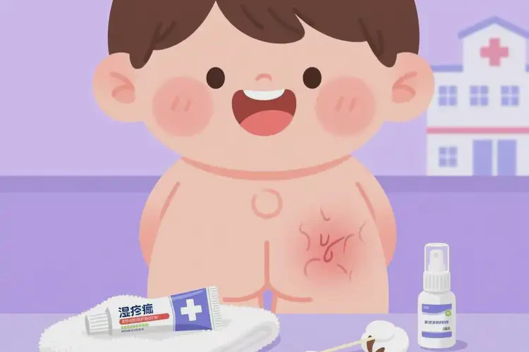 兒童屁股上出濕疹可以治好嗎(圖1)