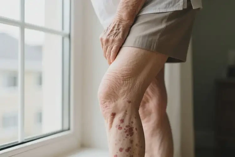 老年人大腿偶爾起濕疹可以治好嗎(圖1)