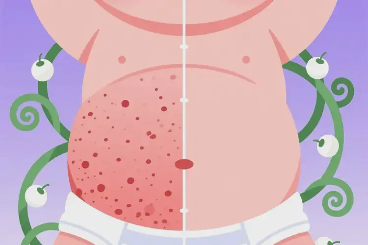 小兒肚子上經(jīng)常起濕疹可以治好嗎(圖2)