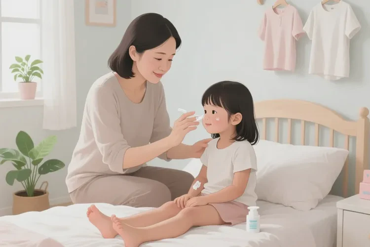 少兒大腿上偶爾長濕疹可以治愈嗎(圖1)