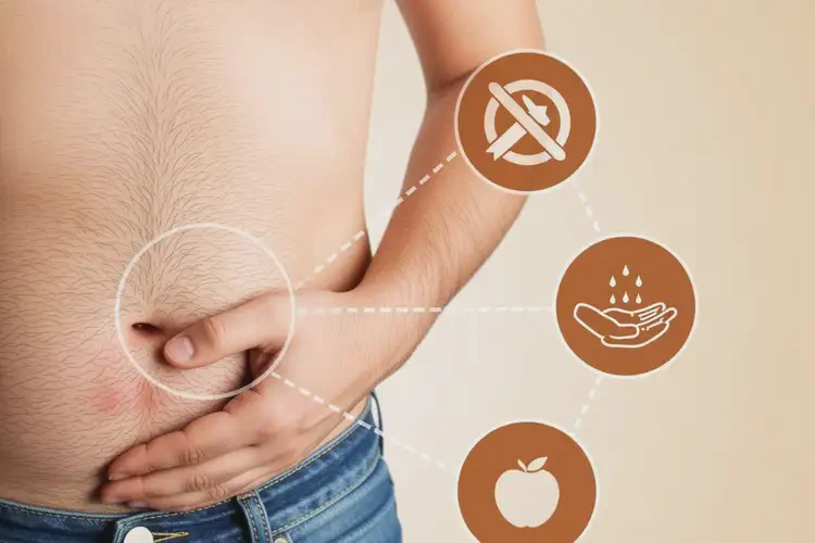 男人肚子上容易長濕疹可不可以根治(圖1)