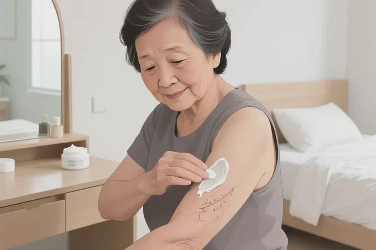 老人手臂上容易長濕疹可以治愈嗎(圖1)