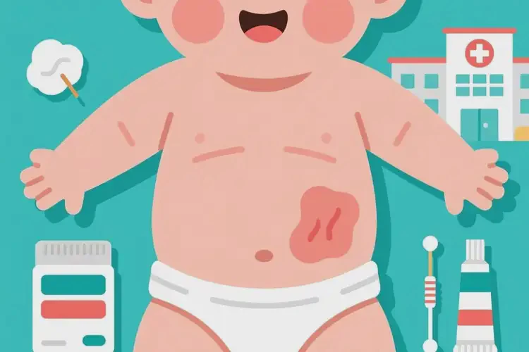 嬰兒肚子上容易起濕疹可以治好嗎(圖1)