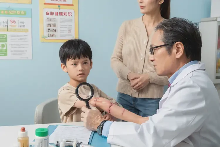 孩子手臂出現(xiàn)濕疹可不可以徹底自愈(圖1)