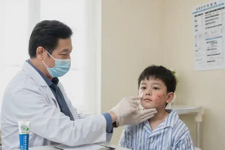 孩子面部有濕疹可以治好嗎(圖3)