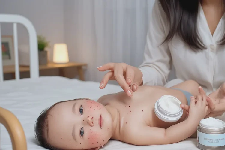 小孩臉上有濕疹可以治愈嗎(圖1)