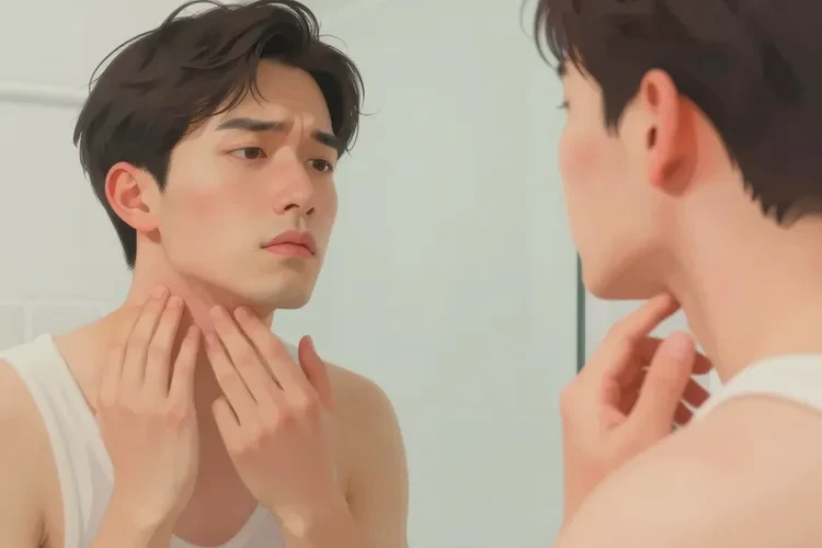 男人脖子偶爾長濕疹能靠自己自愈嗎(圖1)