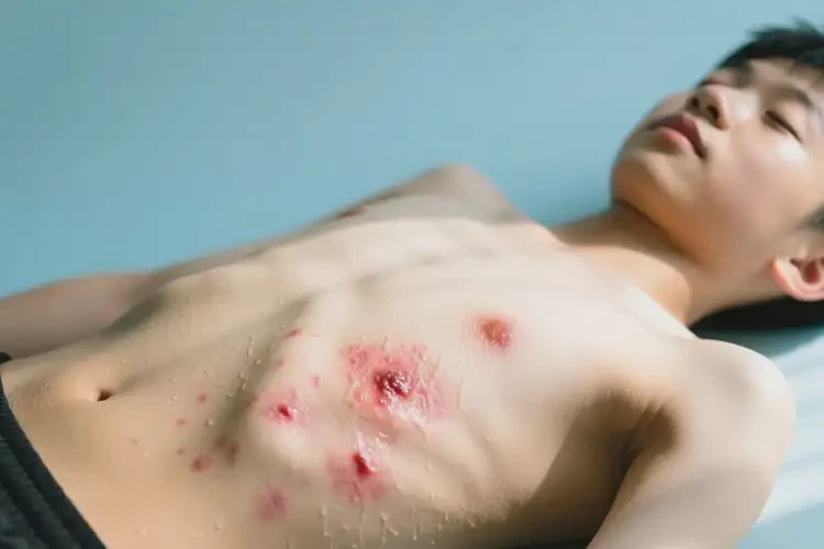 青少年肚子上有濕疹可以治好嗎(圖2)