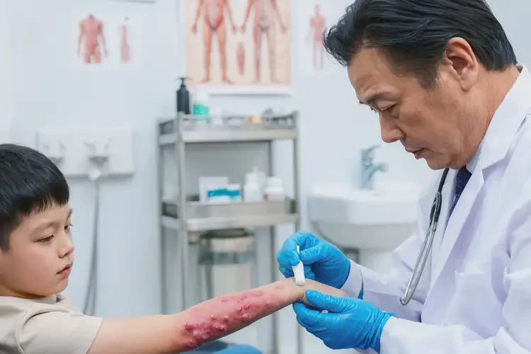 小兒手臂上有濕疹可以治好嗎(圖3)