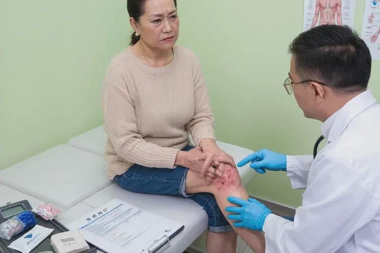 女人大腿出現(xiàn)濕疹能靠自己自愈嗎(圖4)