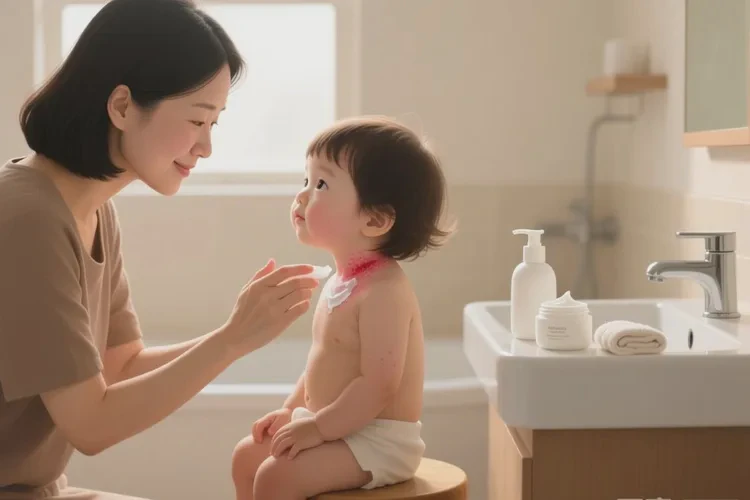 少兒脖子長(zhǎng)濕疹可以治愈嗎(圖1)