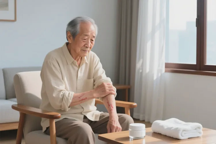 高齡老人手臂上有濕疹能靠自己自愈嗎(圖1)