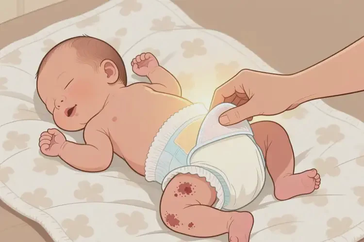 新生兒屁股上容易長(zhǎng)濕疹可以治好嗎(圖1)