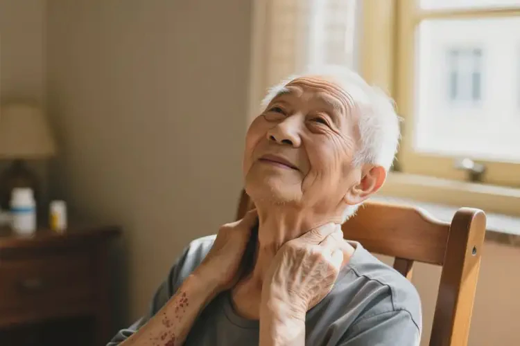 老人脖子上出濕疹可以治好嗎(圖4)