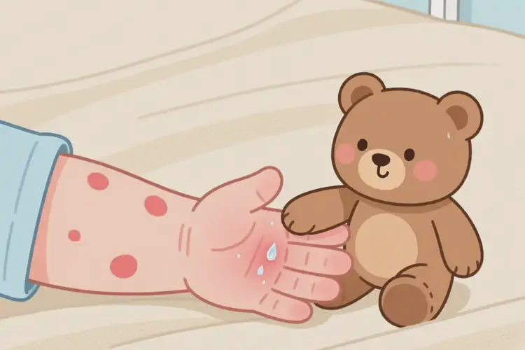 嬰幼兒手臂上起濕疹可以治好嗎(圖1)